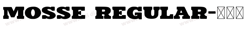 Mosse Regular字体转换